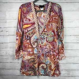 Athleta Multicolor Paisley Tunic Coverup